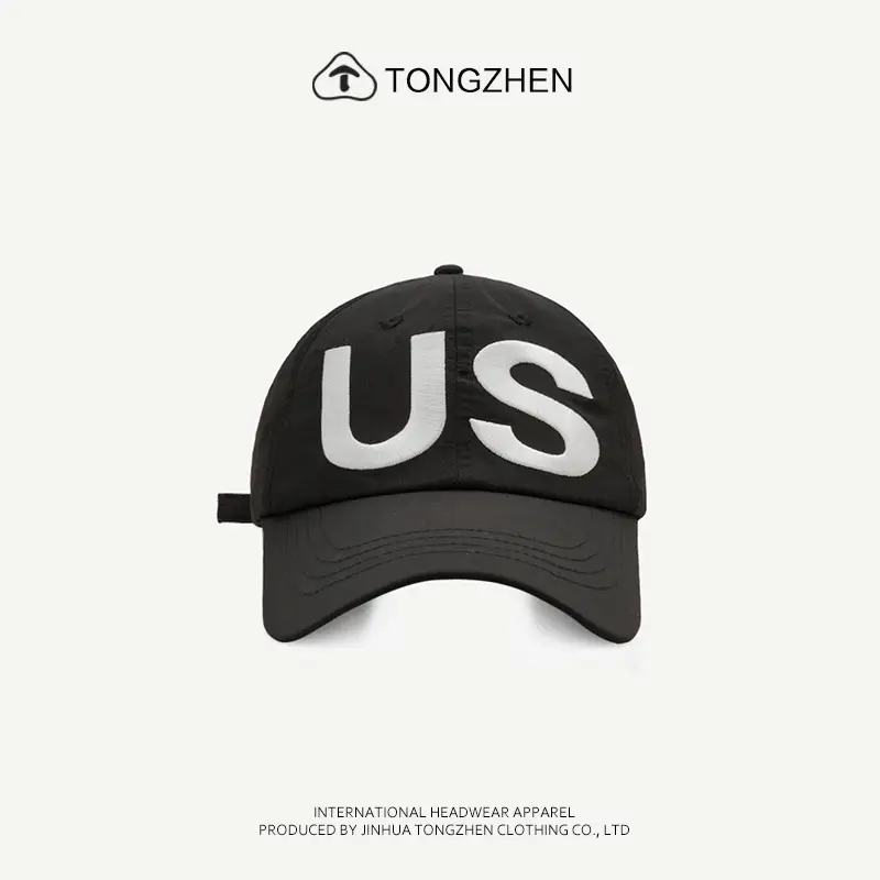 US Letter Baseball Cap Women Men Thin Breathable Sun Hat - Image 3