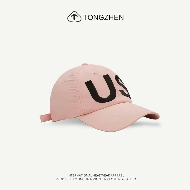US Letter Baseball Cap Women Men Thin Breathable Sun Hat — feature 4