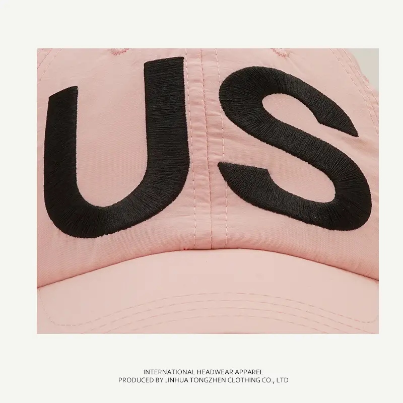 US Letter Baseball Cap Women Men Thin Breathable Sun Hat — feature 9