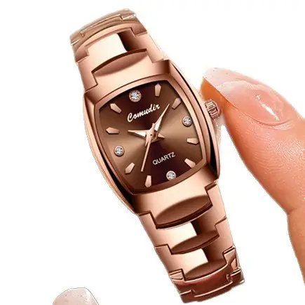 Women's Tungsten Quartz Watch with Square Dial