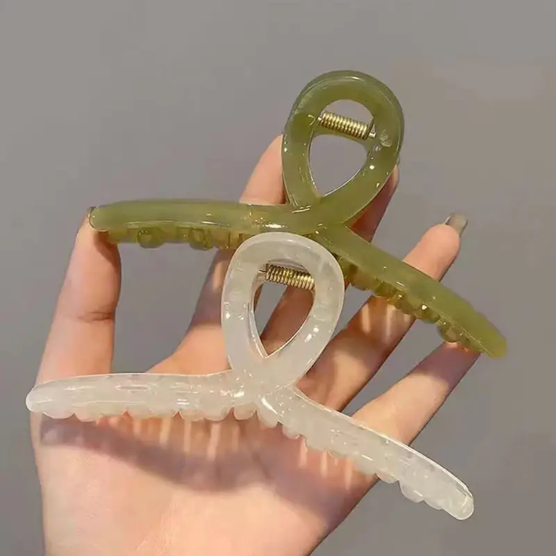 Oversized Korean Acrylic Hair Clip Jelly Color