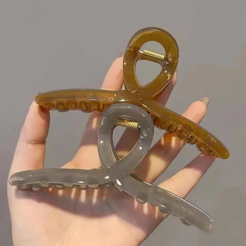Oversized Korean Acrylic Hair Clip Jelly Color