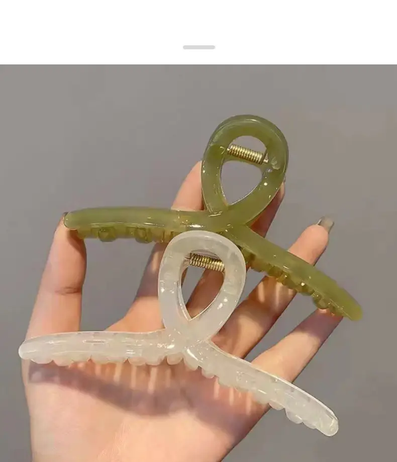 Oversized Korean Acrylic Hair Clip Jelly Color — feature 4