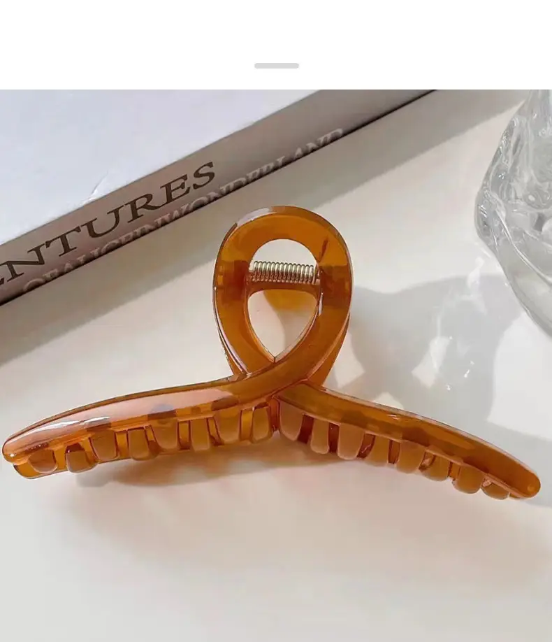 Oversized Korean Acrylic Hair Clip Jelly Color — feature 5