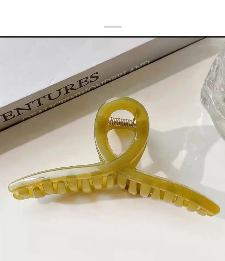 Oversized Korean Acrylic Hair Clip Jelly Color — feature 7