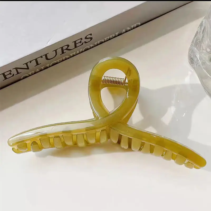 Oversized Korean Acrylic Hair Clip Jelly Color
