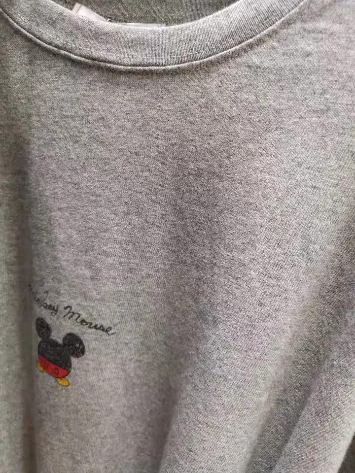 Women Printed Cartoon T-Shirt White Round Neck Loose Fit — feature 10