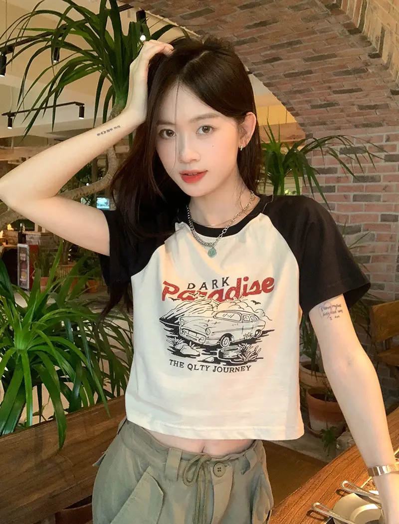 2025 Korean Style Women Slim Fit Printed T-Shirt — feature 10