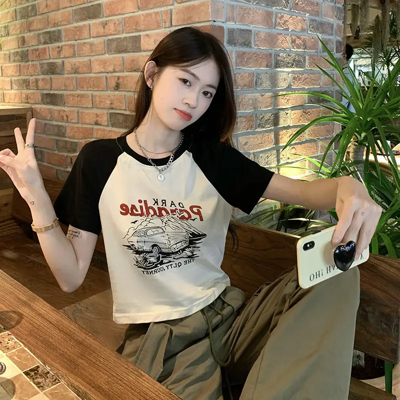 2025 Korean Style Women Slim Fit Printed T-Shirt — feature 14