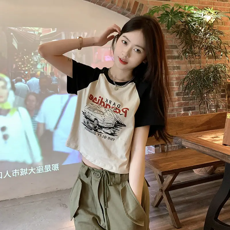 2025 Korean Style Women Slim Fit Printed T-Shirt — feature 2