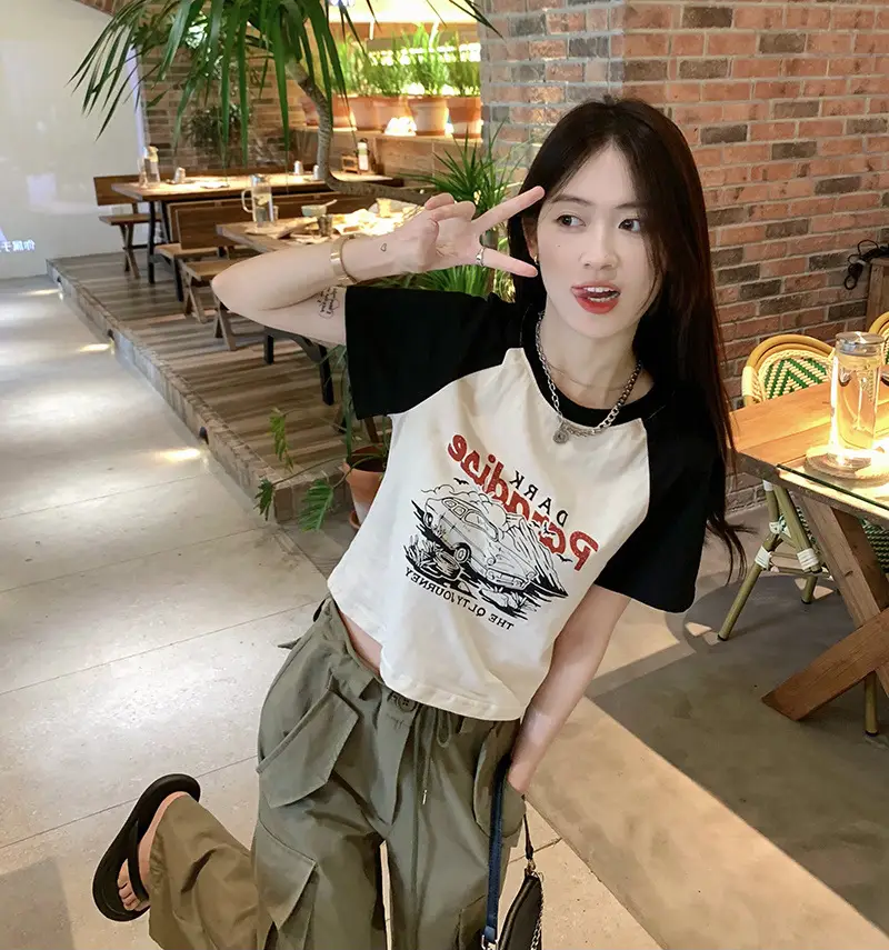 2025 Korean Style Women Slim Fit Printed T-Shirt — feature 3
