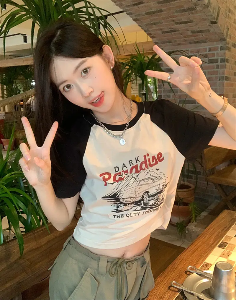 2025 Korean Style Women Slim Fit Printed T-Shirt — feature 5