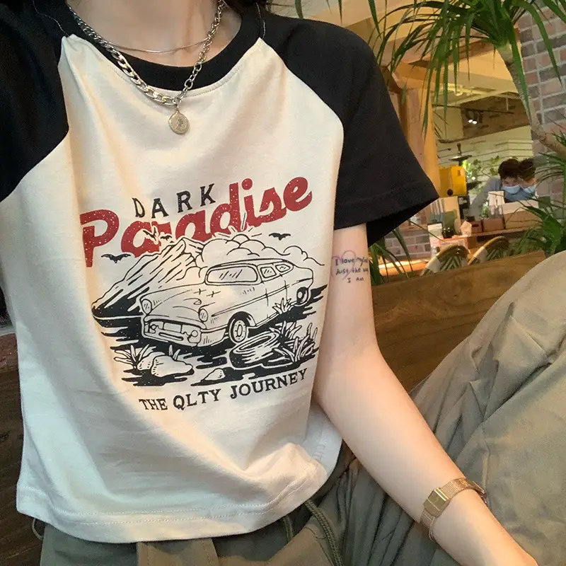 2025 Korean Style Women Slim Fit Printed T-Shirt — feature 9