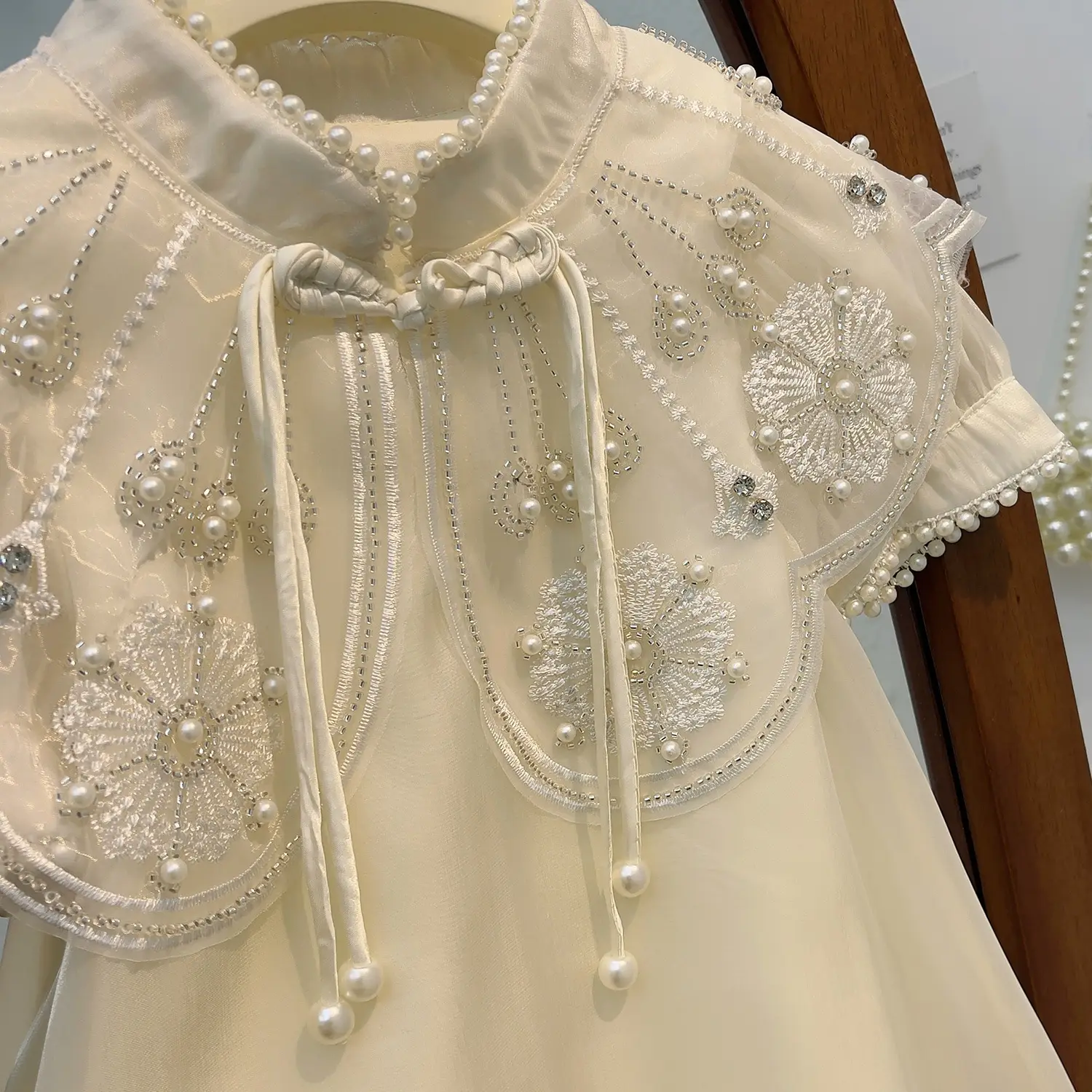 Girls Han Dynasty Summer Tang Suit Cheongsam Dress - Image 3