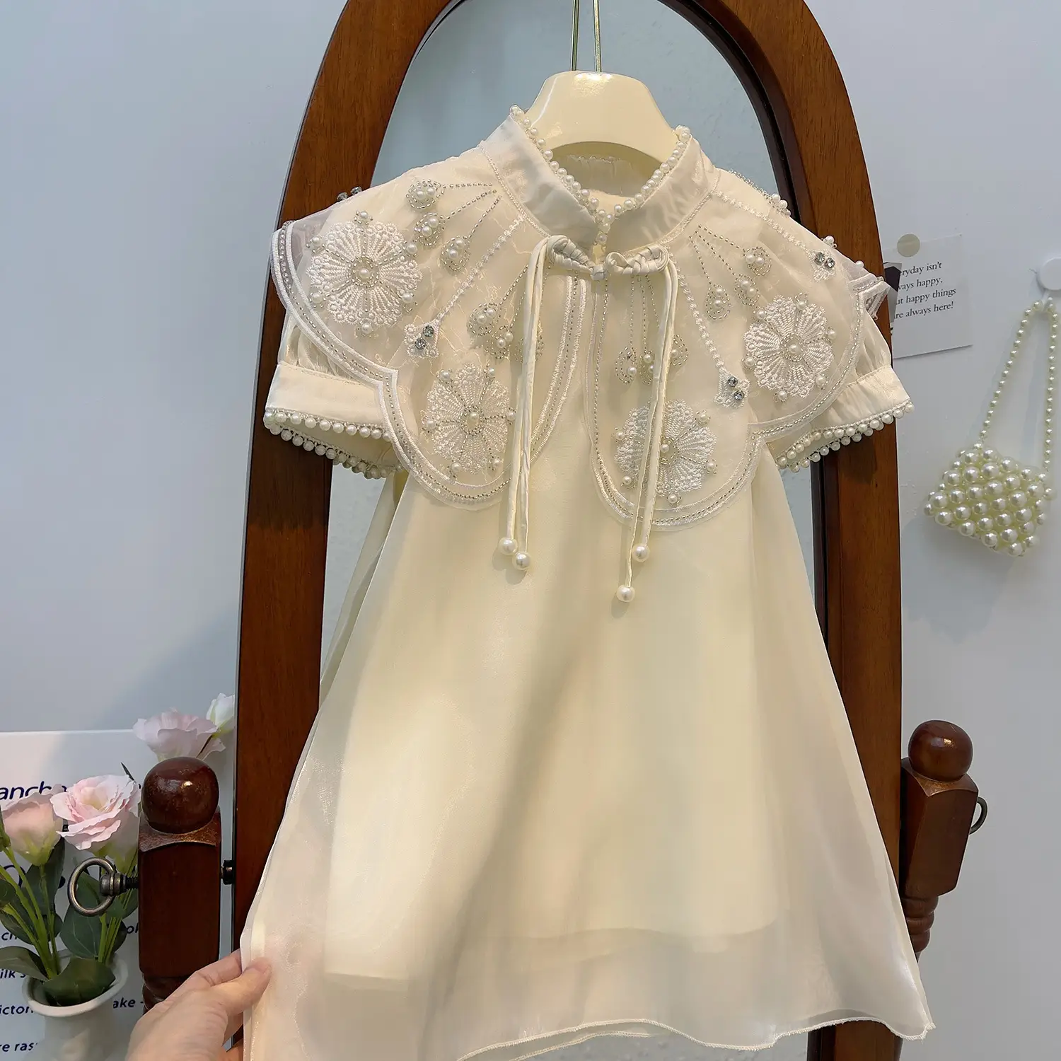 Girls Han Dynasty Summer Tang Suit Cheongsam Dress — feature 4