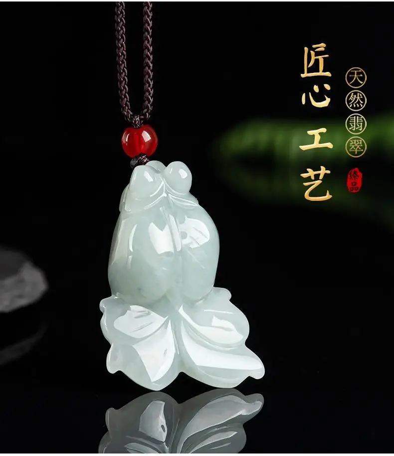 Jadeite Goldfish Pendant for Men Women — feature 2