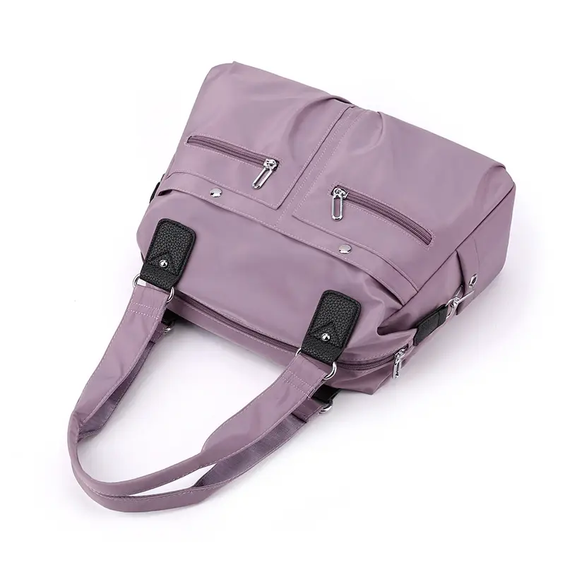 Green Nylon Shoulder Bag for Women Travel - Image 11