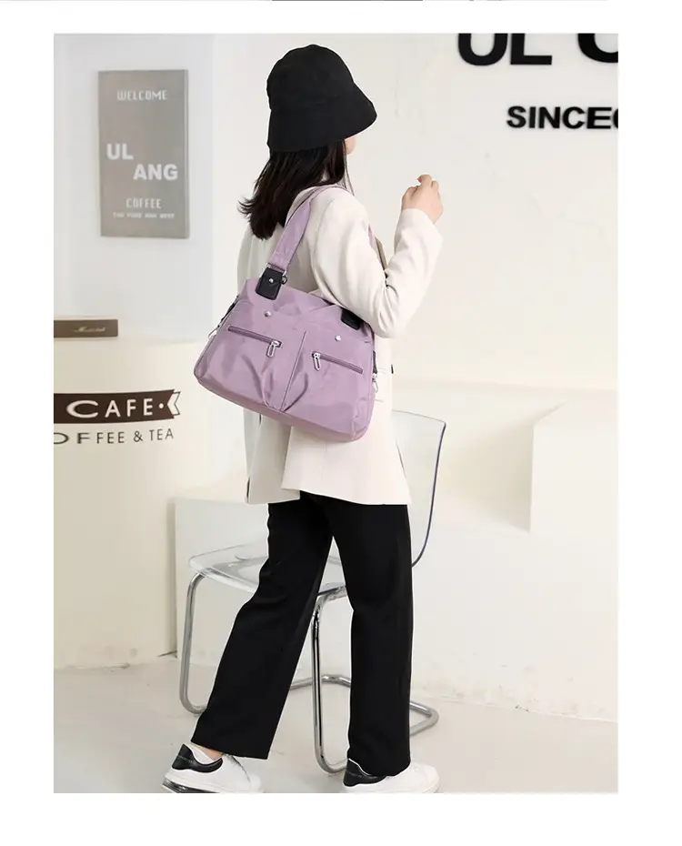 Green Nylon Shoulder Bag for Women Travel — feature 28