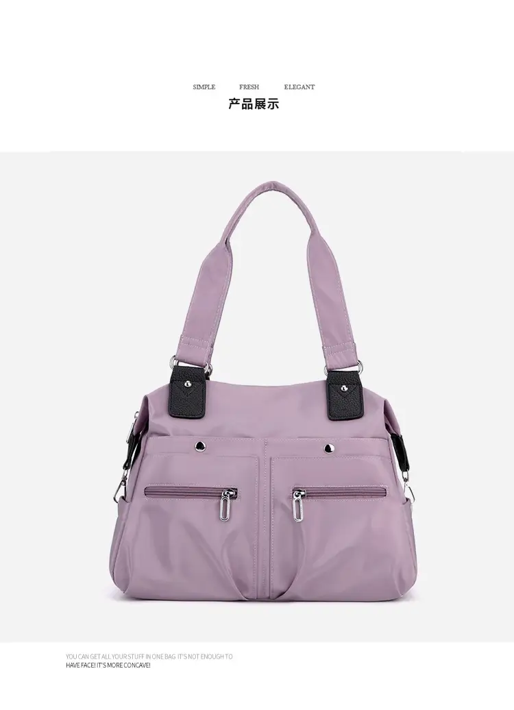 Green Nylon Shoulder Bag for Women Travel — feature 29