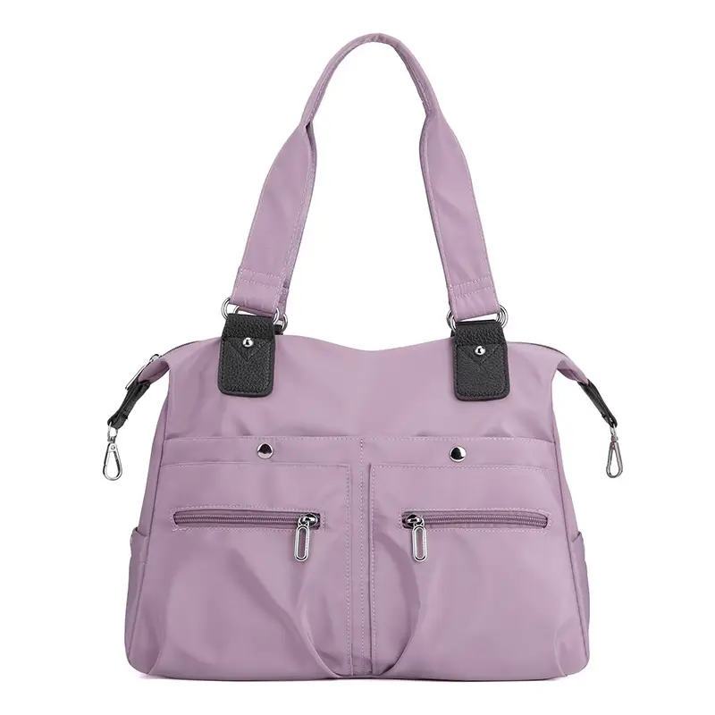 Green Nylon Shoulder Bag for Women Travel - Image 4