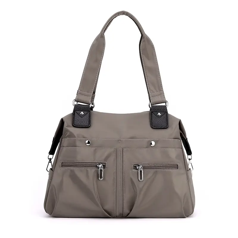 Green Nylon Shoulder Bag for Women Travel - Image 6