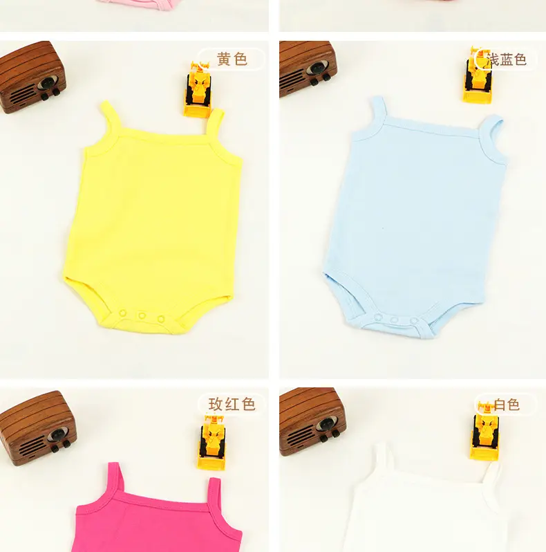 Infants Cotton Summer Sling Rompers Hoodies Set — feature 6