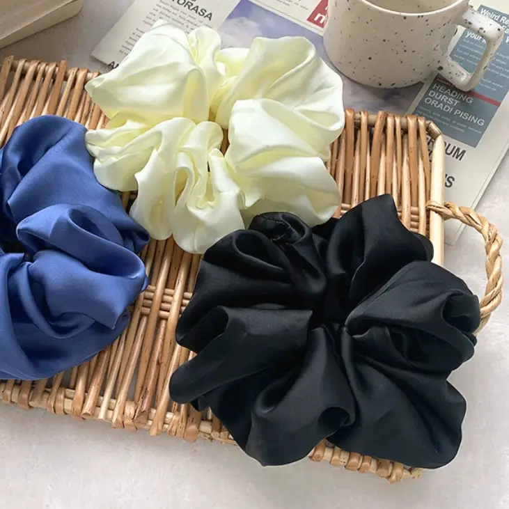 Oversized Satin Hair Bowl Teal Cross Border - Image 14