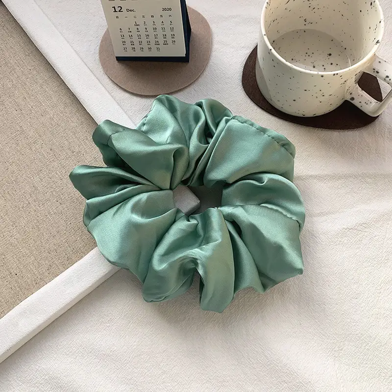 Oversized Satin Hair Bowl Teal Cross Border - Image 7