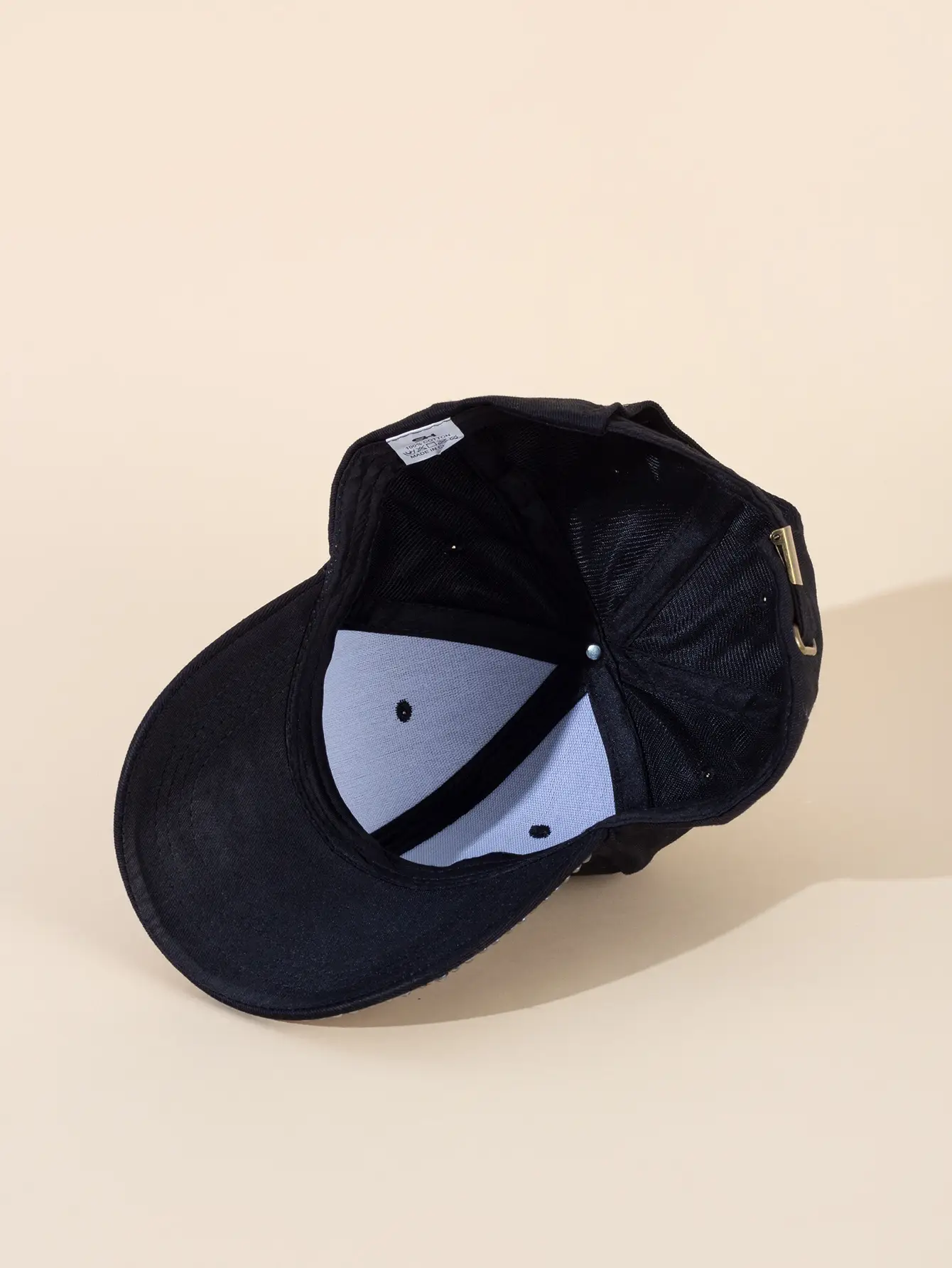 Black Rhinestone Bear Cap for Girls Boys Summer Wear — feature 5