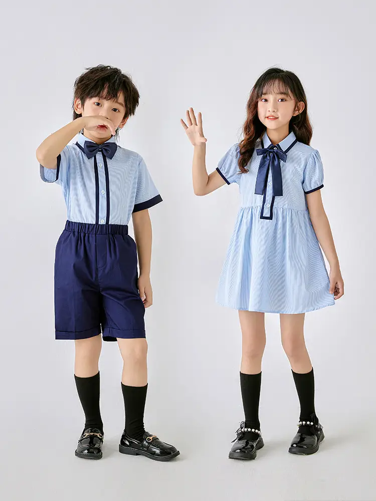 Pure Cotton School Uniform Shorts Set for Boys - Image 7