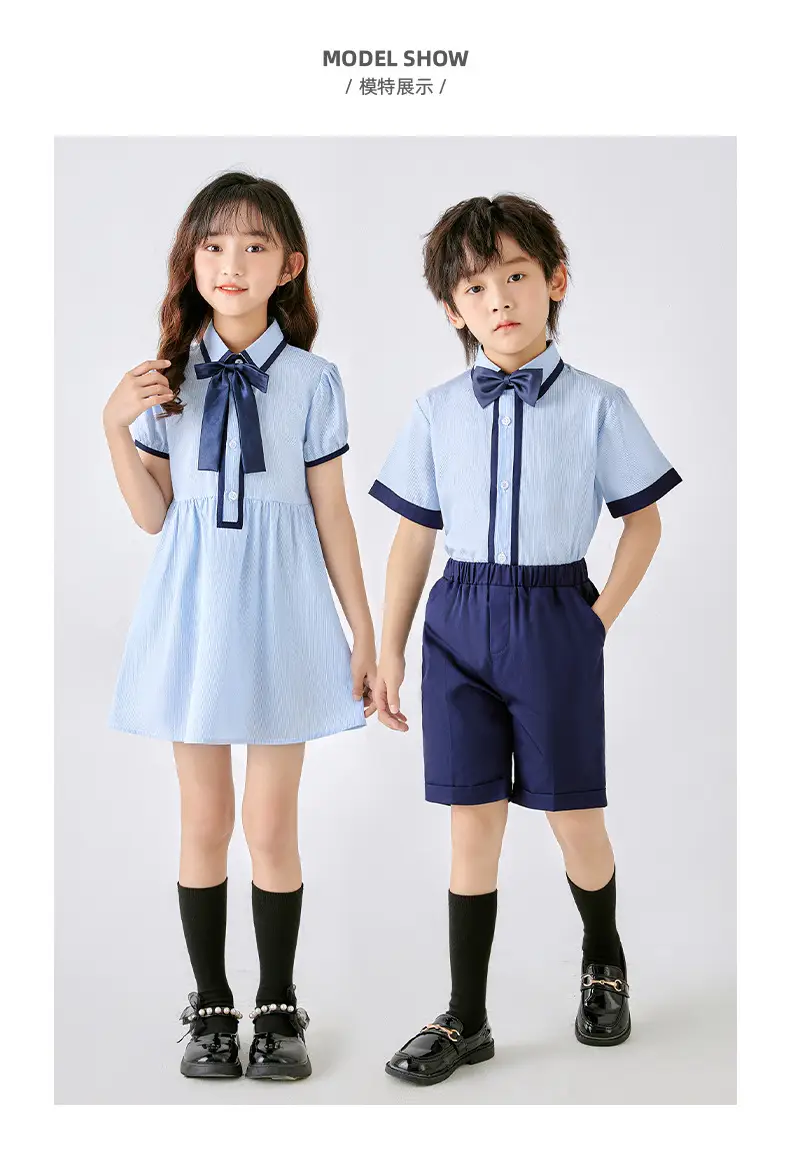 Pure Cotton School Uniform Shorts Set for Boys — feature 16