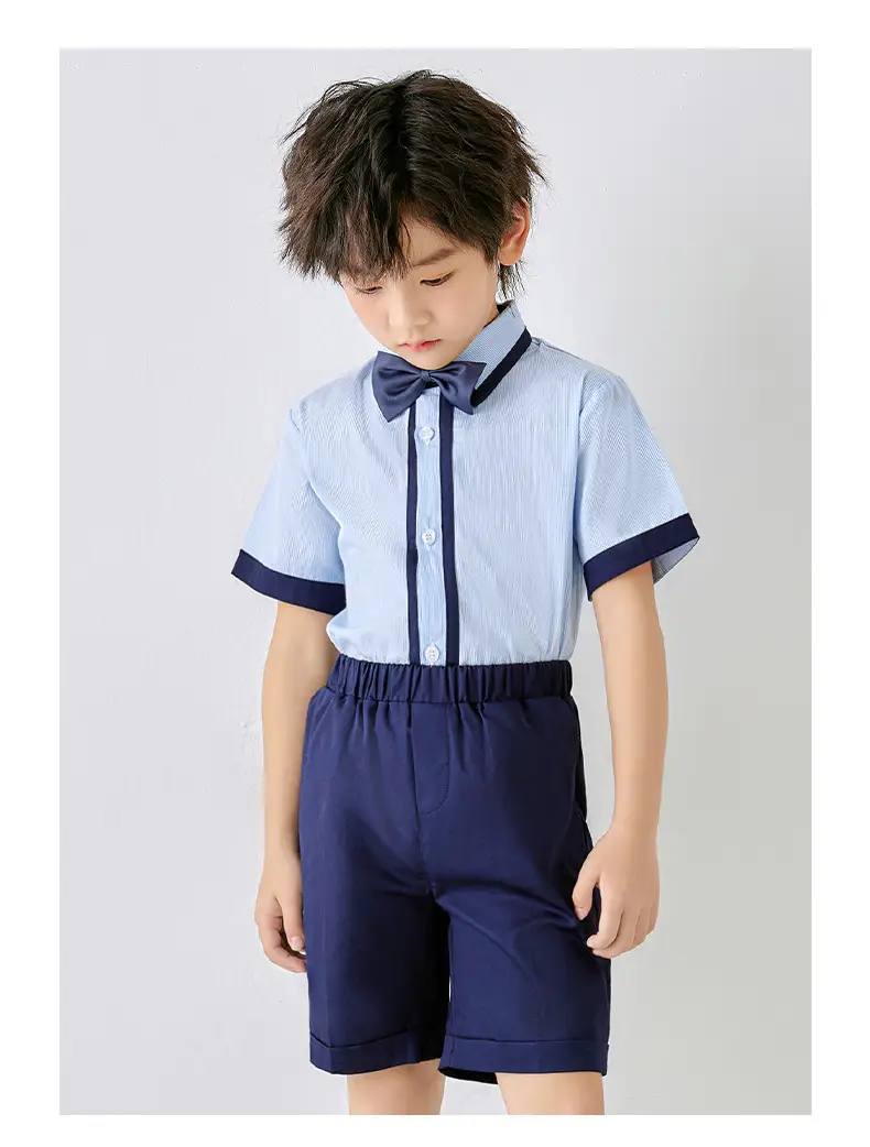 Pure Cotton School Uniform Shorts Set for Boys — feature 19