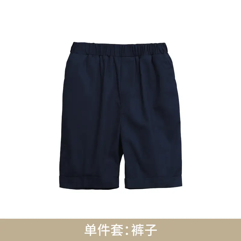 Pure Cotton School Uniform Shorts Set for Boys - Image 2