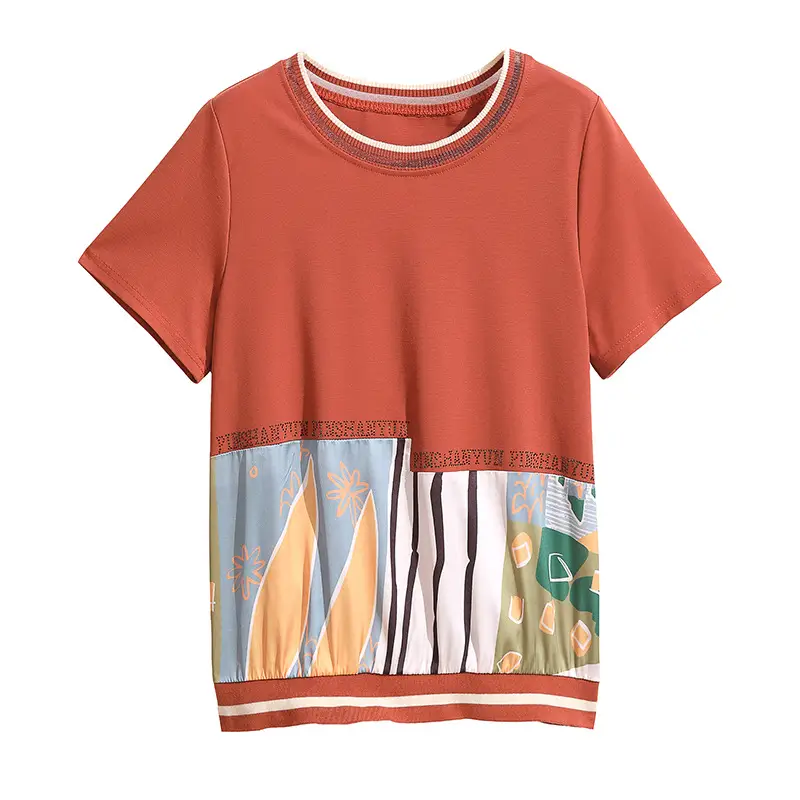 Women's 2023 Loose Round Neck T-Shirt Large Size - Image 7