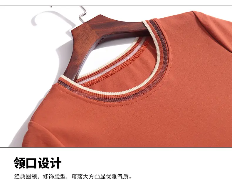Women's 2023 Loose Round Neck T-Shirt Large Size — feature 15