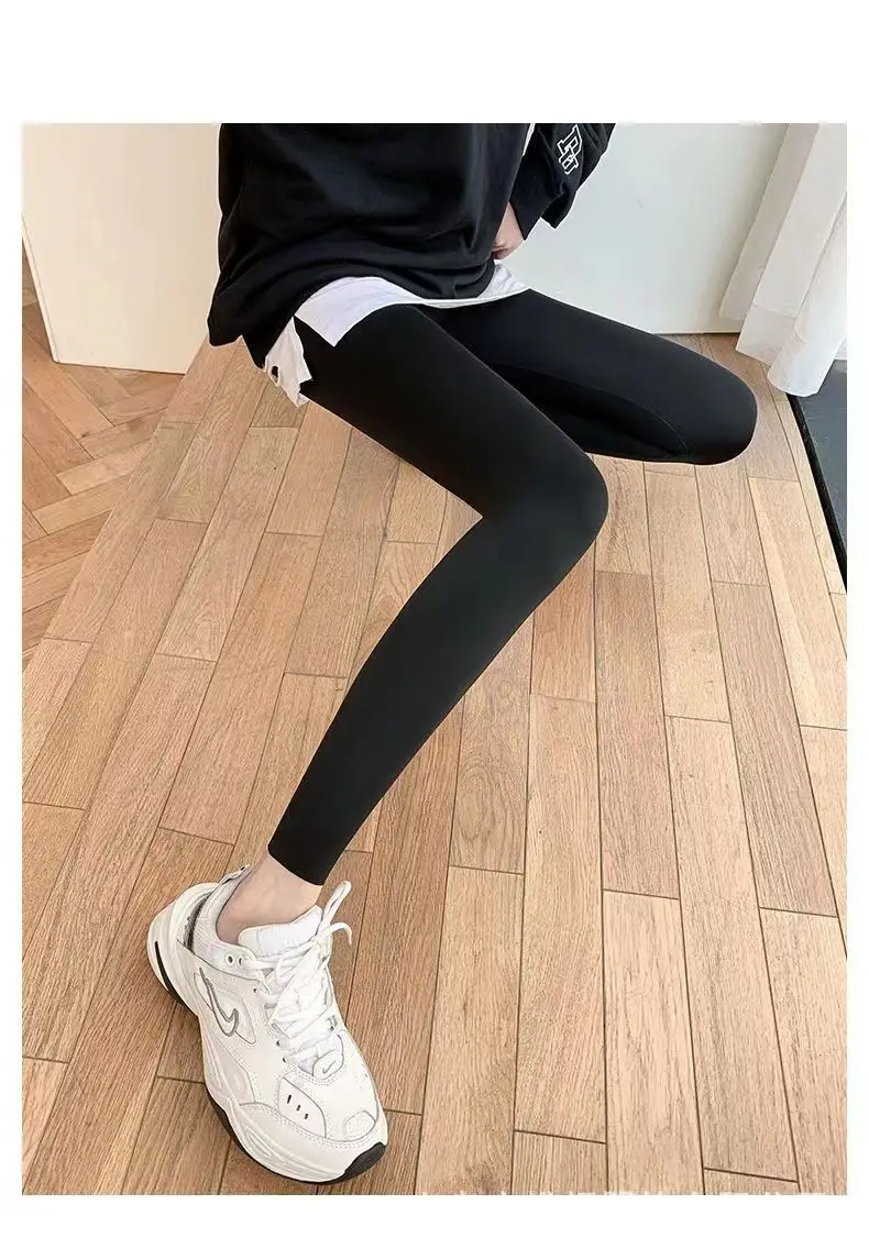 Women Sharkskin Leggings High Waist Seamless Large — feature 12
