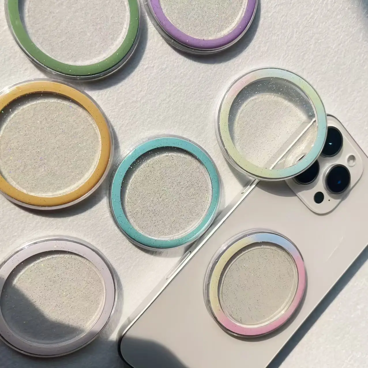 Magnetic Phone Holder with Pink Ring for Magsafe Wireless - Image 13
