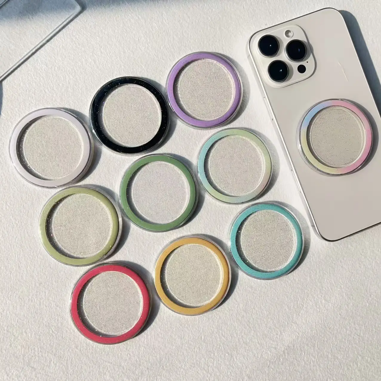 Magnetic Phone Holder with Pink Ring for Magsafe Wireless — feature 2