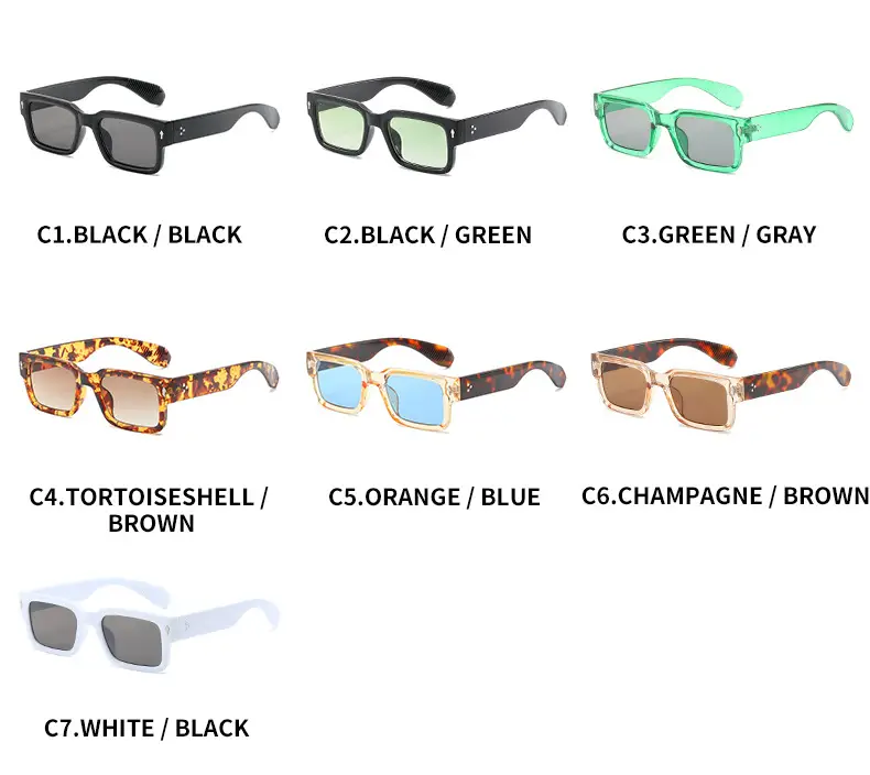 Green Square Sunglasses for Men Women UV400 β feature 6