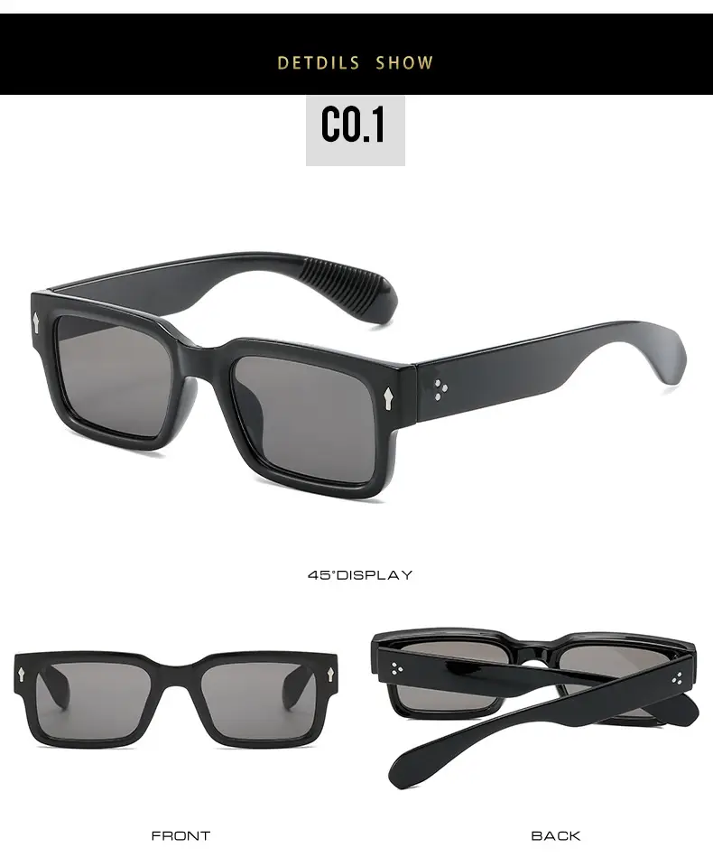 Green Square Sunglasses for Men Women UV400 β feature 7