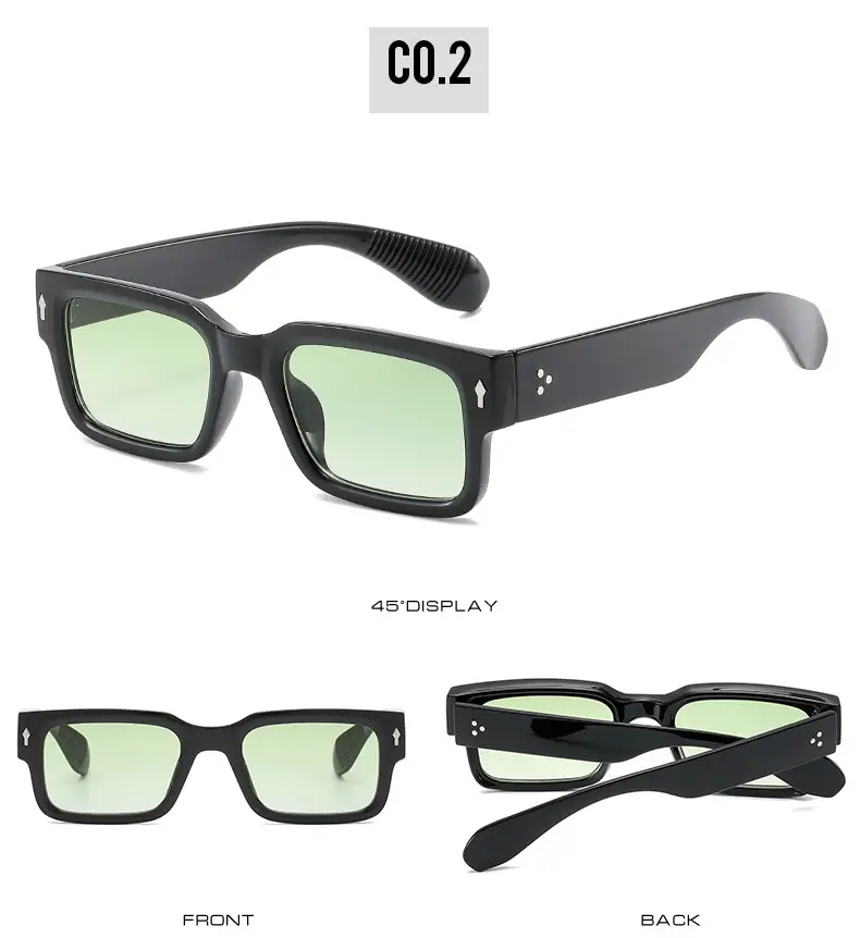 Green Square Sunglasses for Men Women UV400 β feature 8