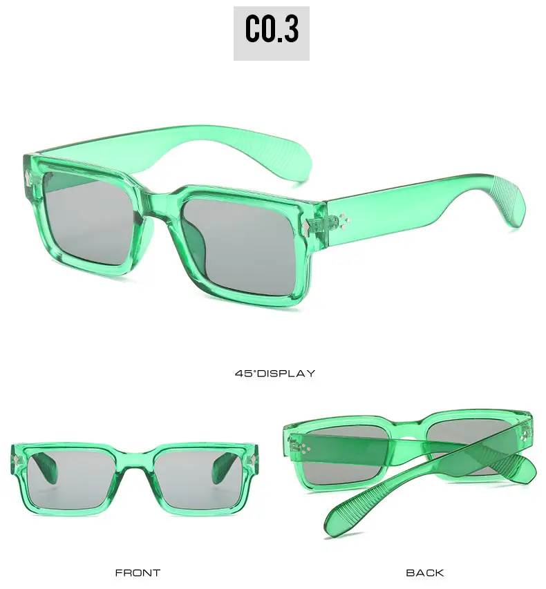 Green Square Sunglasses for Men Women UV400 β feature 9