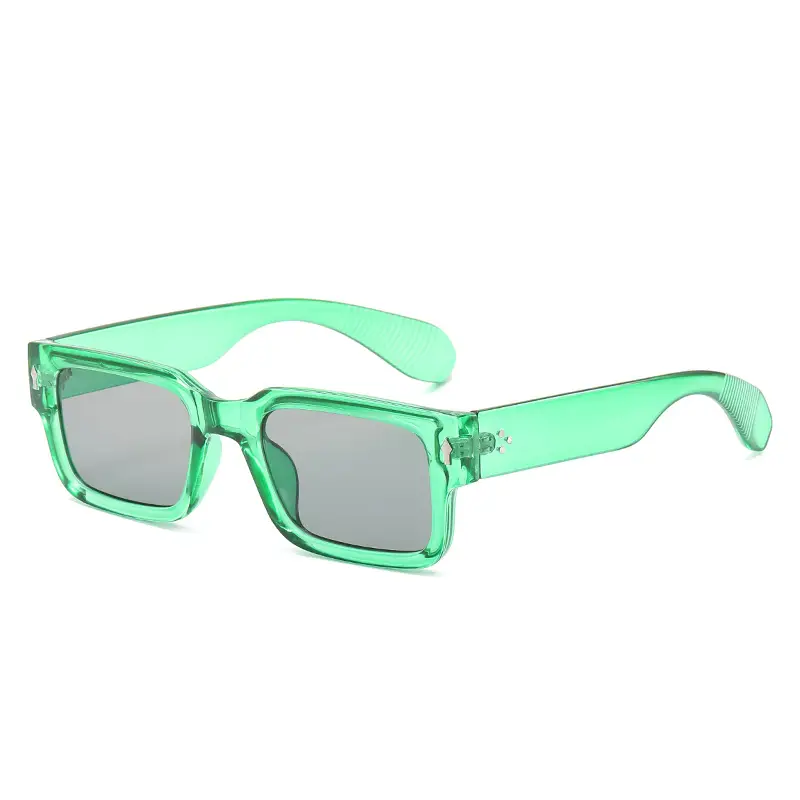 Green Square Sunglasses for Men Women UV400 - Image 3