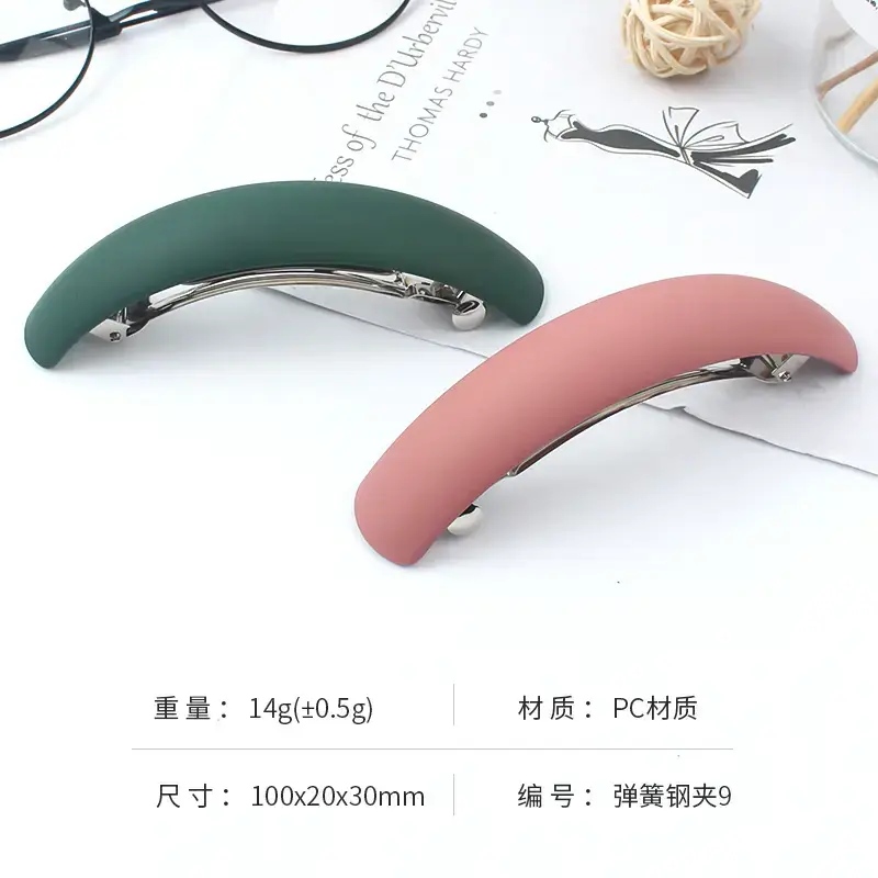 Green & Pink Hair Clips for Women - 100x20x30mm - Image 15