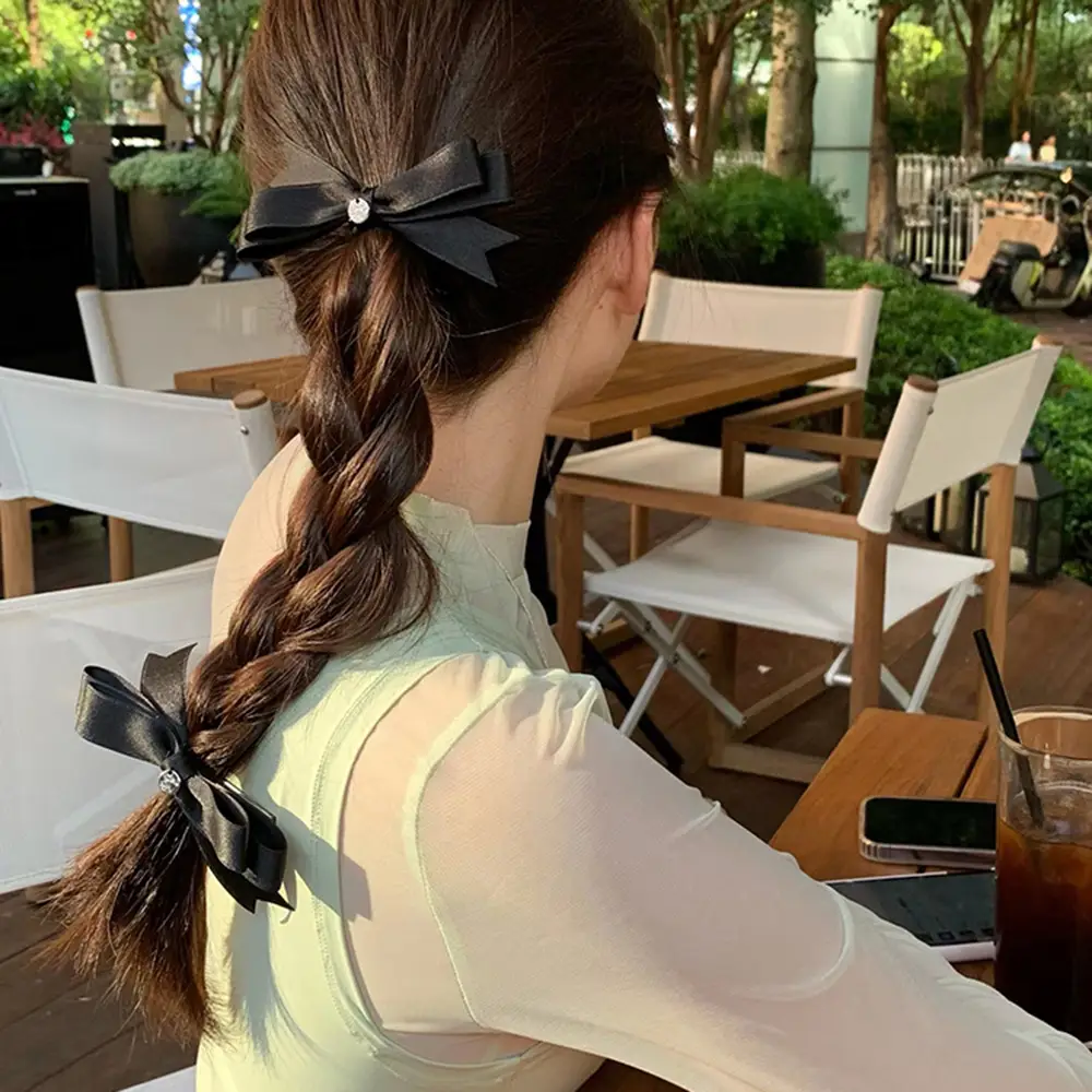 Korean Style Sweet Bow Hairpin Women's Clip Back Head Accessory — feature 4