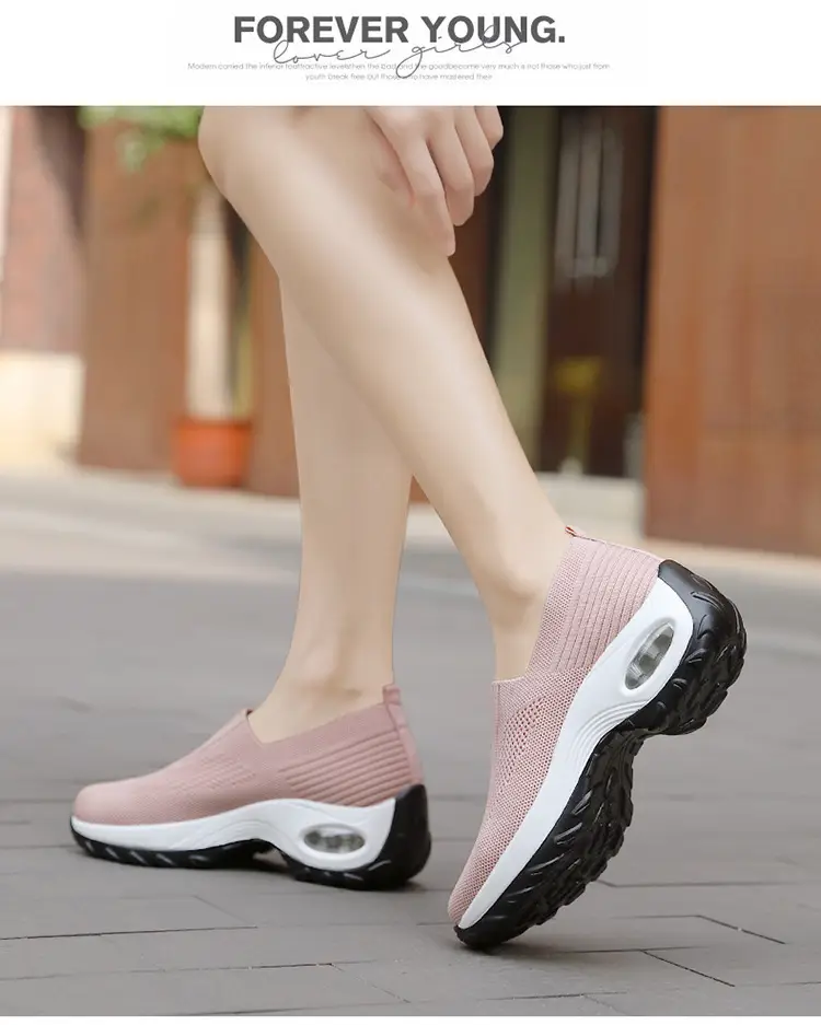 Women's Shoes Summer Soft Sole Breathable Walking Mom Shoes Middle-Aged Mesh Casual Sports Shoes Lazy Slip-On Shoes for Women — feature 28