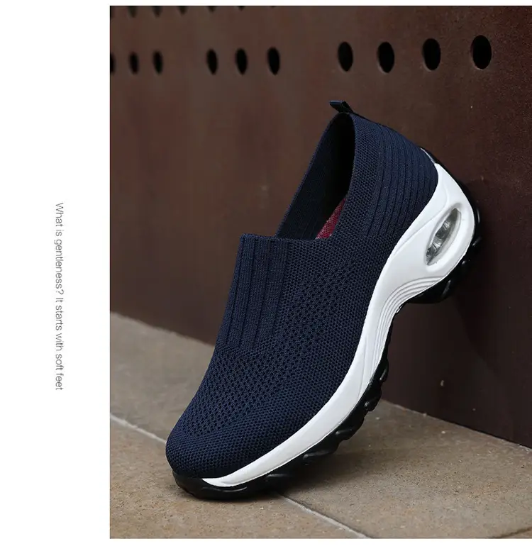 Women's Shoes Summer Soft Sole Breathable Walking Mom Shoes Middle-Aged Mesh Casual Sports Shoes Lazy Slip-On Shoes for Women — feature 31