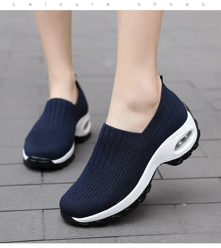 Women's Shoes Summer Soft Sole Breathable Walking Mom Shoes Middle-Aged Mesh Casual Sports Shoes Lazy Slip-On Shoes for Women — feature 33
