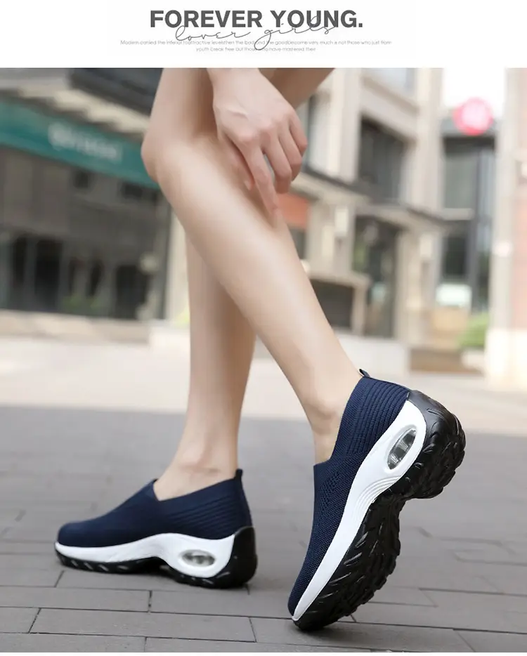 Women's Shoes Summer Soft Sole Breathable Walking Mom Shoes Middle-Aged Mesh Casual Sports Shoes Lazy Slip-On Shoes for Women — feature 35