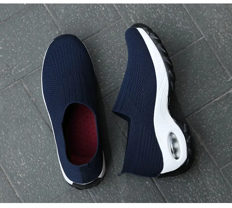 Women's Shoes Summer Soft Sole Breathable Walking Mom Shoes Middle-Aged Mesh Casual Sports Shoes Lazy Slip-On Shoes for Women — feature 36